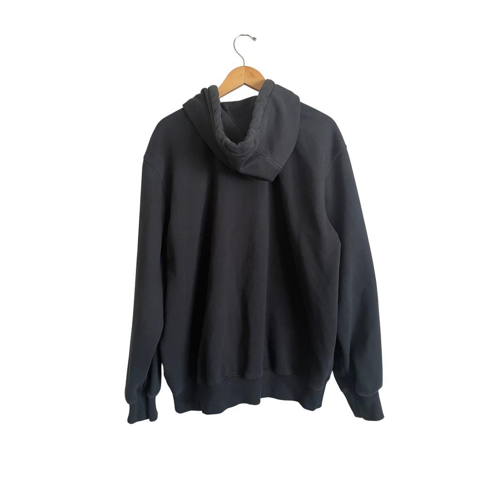 Carhartt Rain Defender Loose Fit Full Zip Hoodie Large Black Heavyweight Thermal - Picture 5 of 7